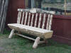 Bench with Burlwood Back add $50.00 / Seat 16" (+-)