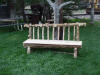 Bench with back $100.00 / Ft. 16" Seat (+-)